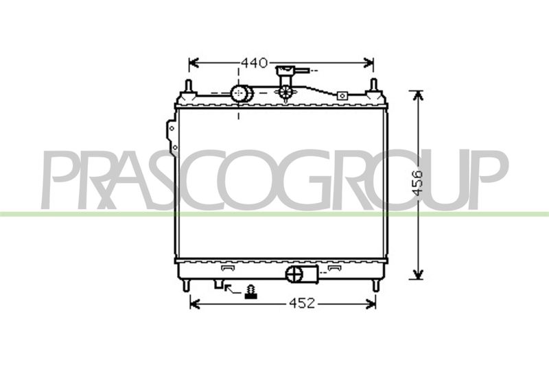 PRASCO Radiatore, Raffreddamento motore HN331R005