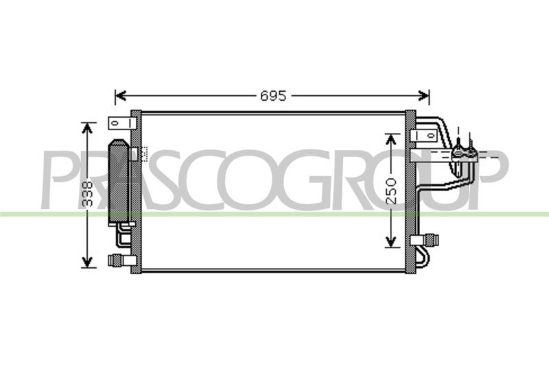 PRASCO Condensatore, Climatizzatore HN802C001