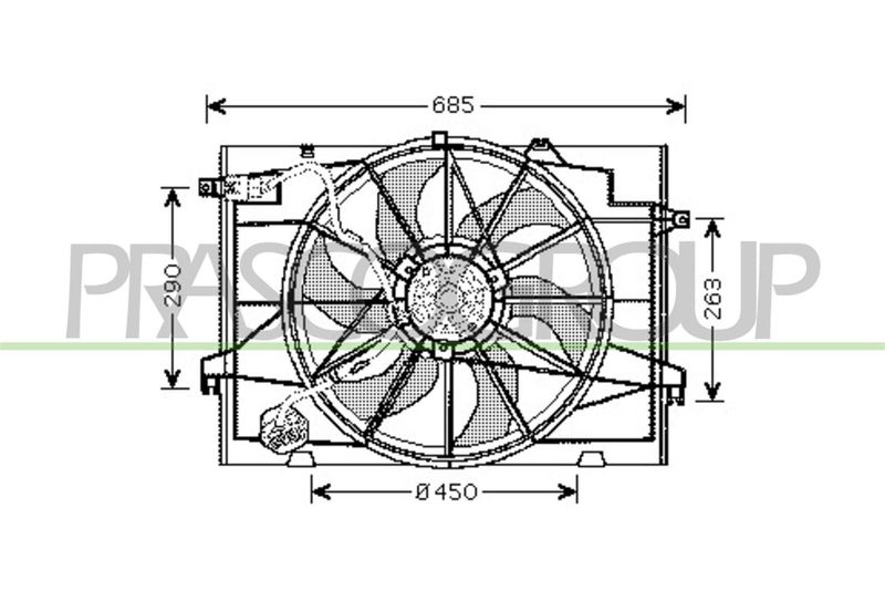 PRASCO Ventola, Raffreddamento motore HN802F002