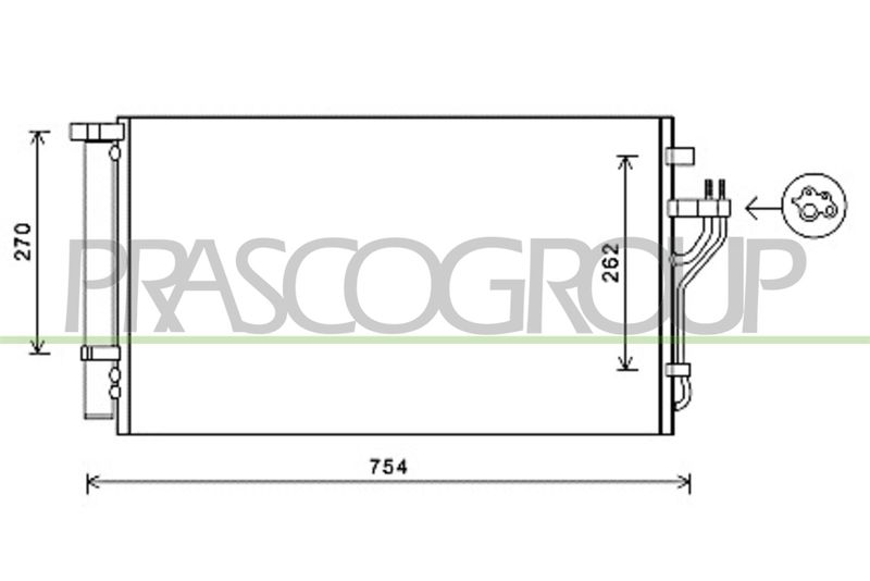 PRASCO Condensatore, Climatizzatore HN804C001
