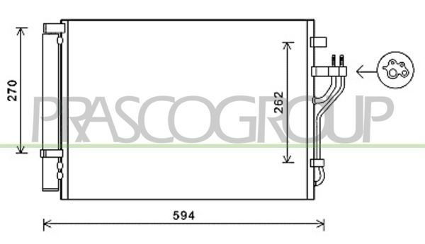 PRASCO Condensatore, Climatizzatore HN804C002