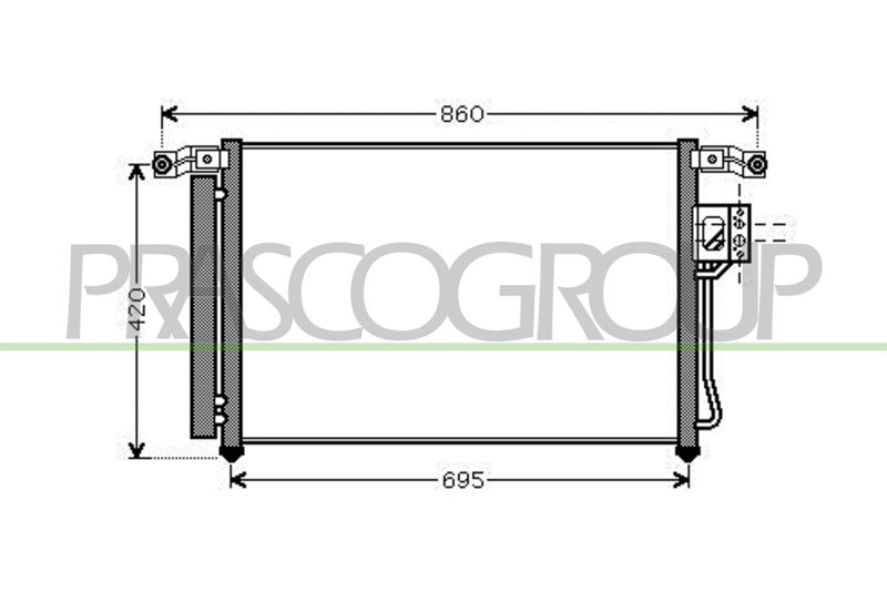 PRASCO Condensatore, Climatizzatore HN814C001