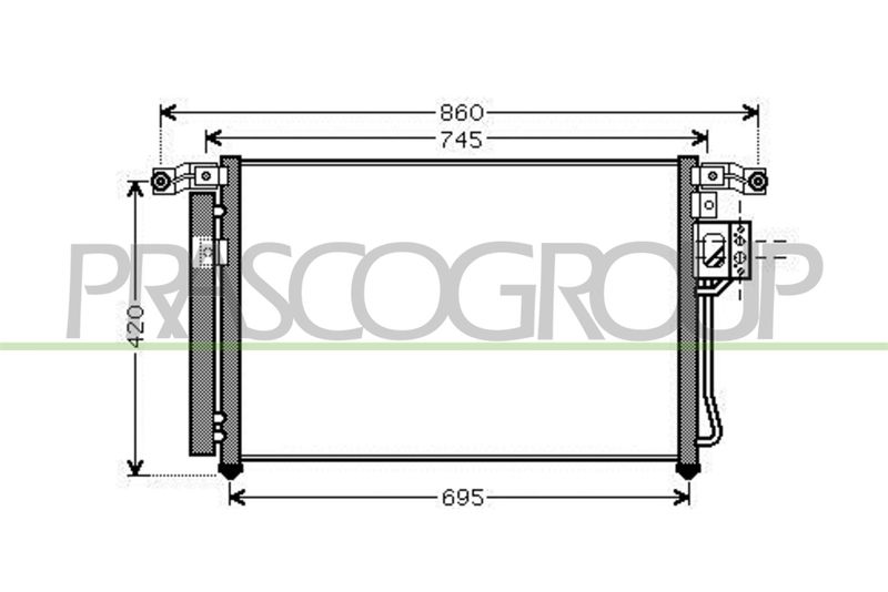 PRASCO Condensatore, Climatizzatore HN814C002