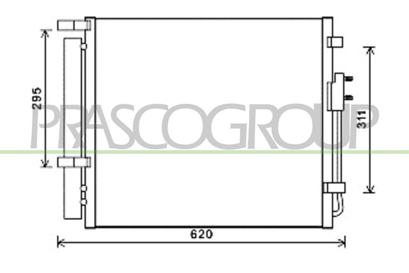 PRASCO Condensatore, Climatizzatore HN818C001