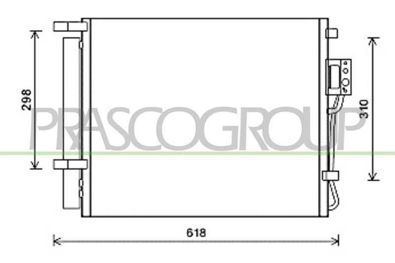 PRASCO Condensatore, Climatizzatore HN818C002