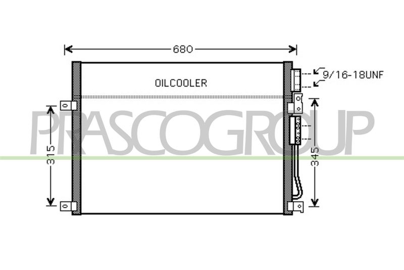 PRASCO Condensatore, Climatizzatore JE020C001