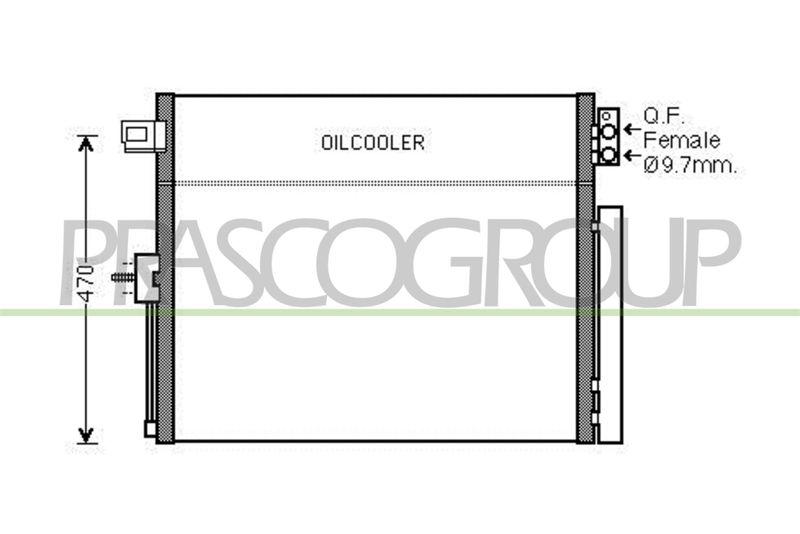 PRASCO Condensatore, Climatizzatore JE022C001