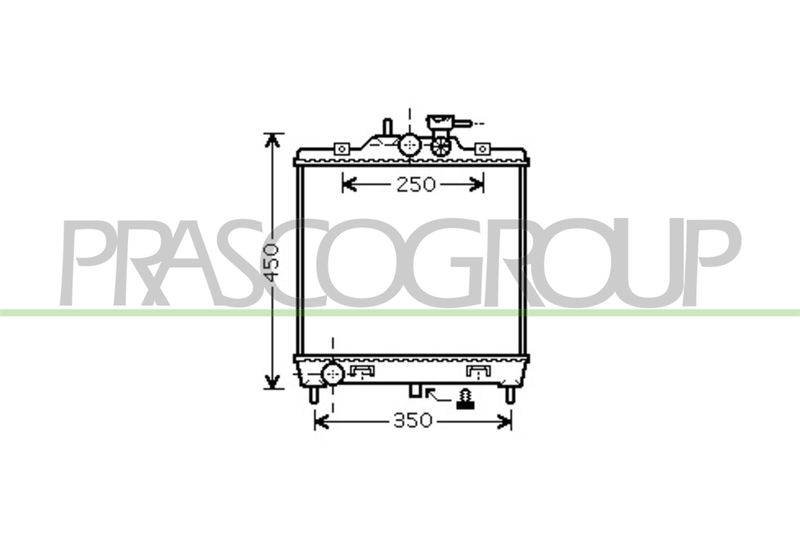 PRASCO Radiatore, Raffreddamento motore KI320R002