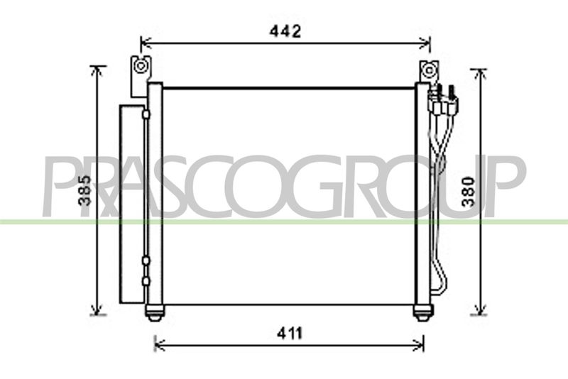 PRASCO Condensatore, Climatizzatore KI322C001