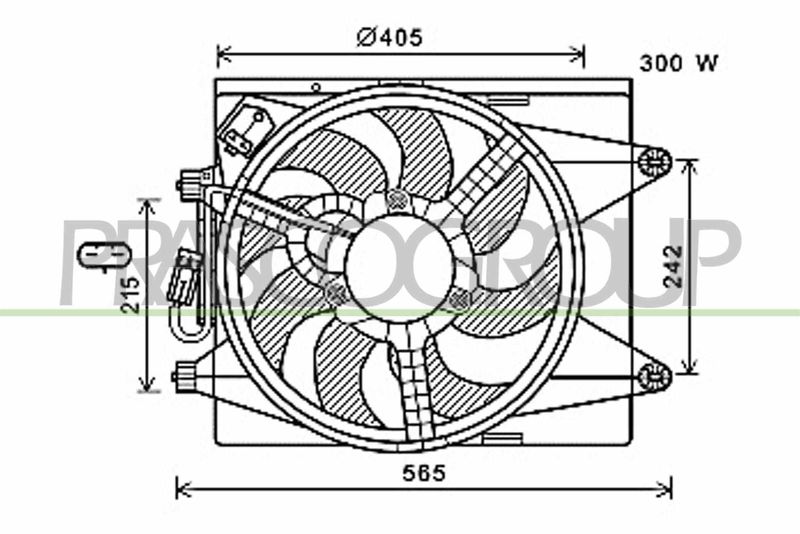 PRASCO Ventola, Raffreddamento motore LA004F001