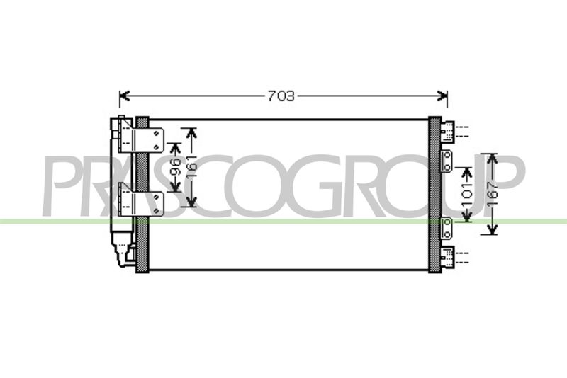PRASCO Condensatore, Climatizzatore LR717C001