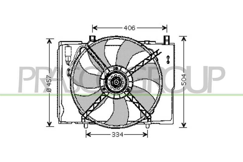 PRASCO Ventola, Raffreddamento motore ME025F002