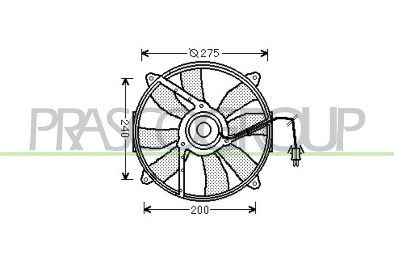 PRASCO Ventola, Raffreddamento motore ME025F004