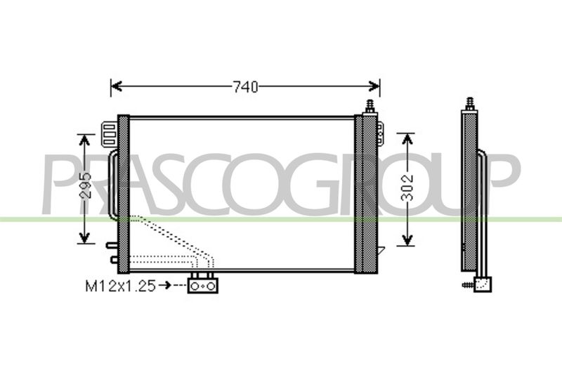 PRASCO Condensatore, Climatizzatore ME026C001