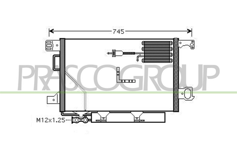 PRASCO Condensatore, Climatizzatore ME028C002