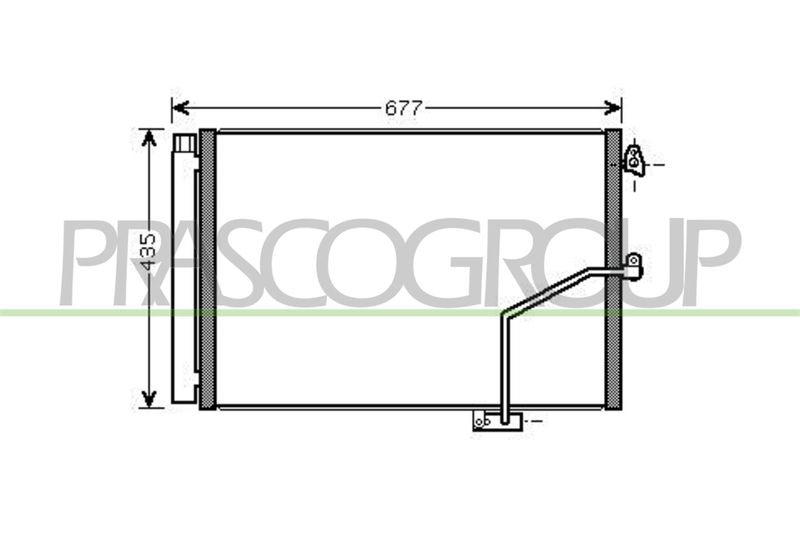 PRASCO Condensatore, Climatizzatore ME029C001