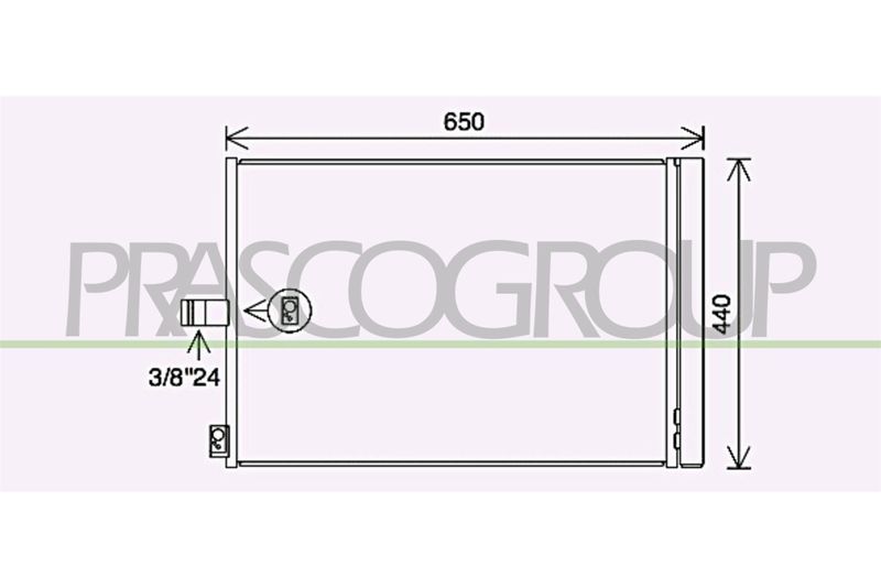 PRASCO Condensatore, Climatizzatore ME030C002