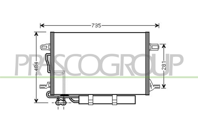 PRASCO Condensatore, Climatizzatore ME039C001