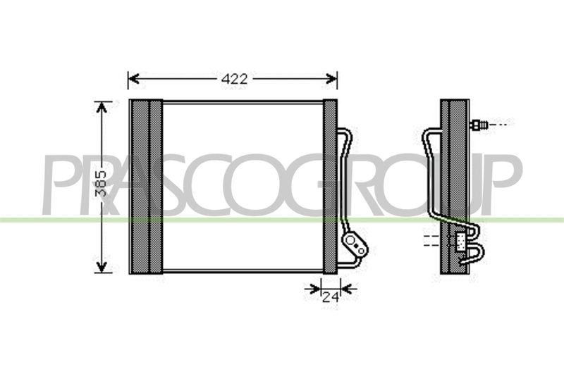 PRASCO Condensatore, Climatizzatore ME302C001