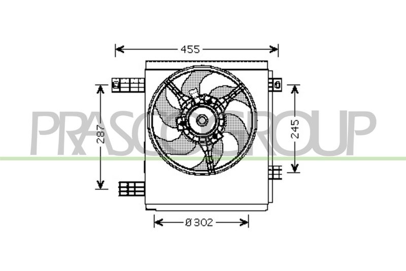 PRASCO Ventola, Raffreddamento motore ME302F001