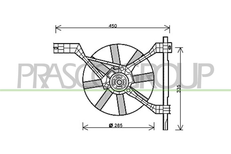PRASCO Ventola, Raffreddamento motore ME304F003