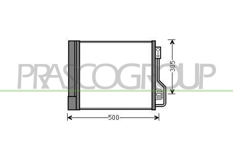 PRASCO Condensatore, Climatizzatore ME305C001