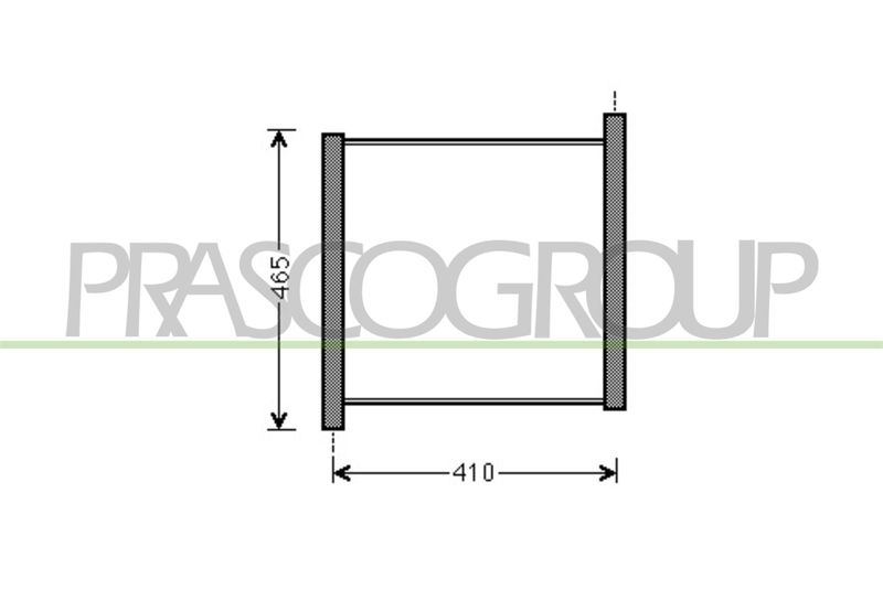 PRASCO Radiatore, Raffreddamento motore ME305R001