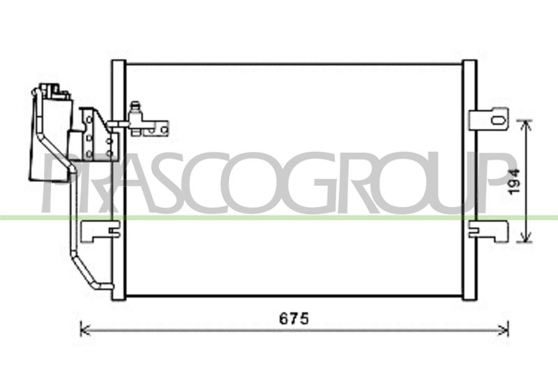 PRASCO Condensatore, Climatizzatore ME320C002