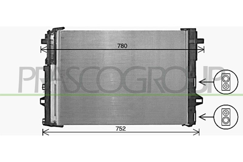 PRASCO Condensatore, Climatizzatore ME424C001
