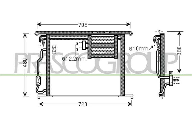 PRASCO Condensatore, Climatizzatore ME522C004