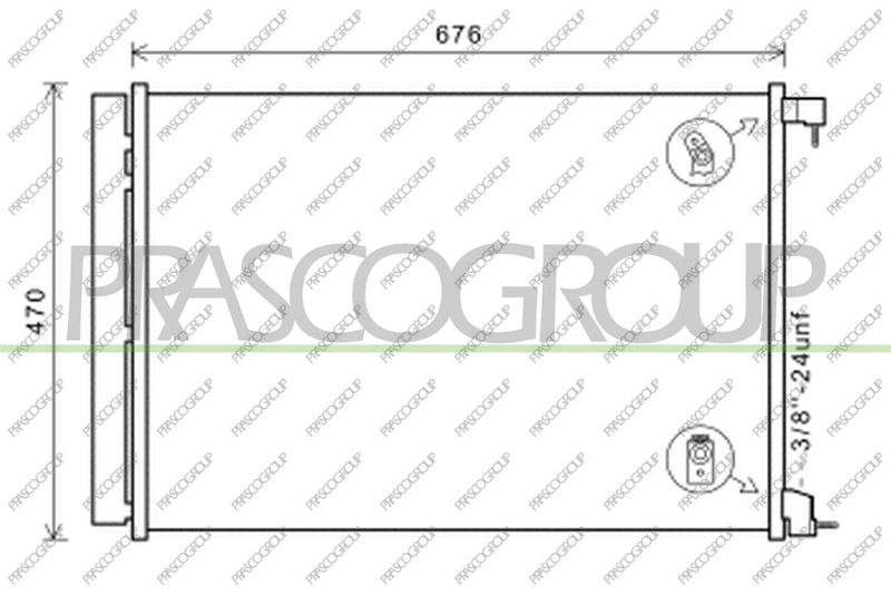 PRASCO Condensatore, Climatizzatore ME530C002