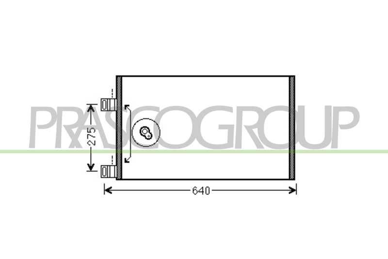 PRASCO Condensatore, Climatizzatore ME750C001
