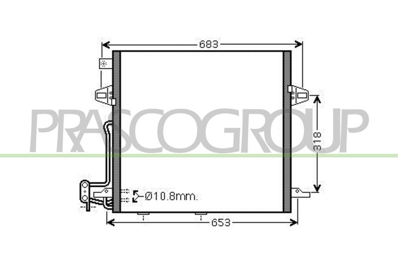 PRASCO Condensatore, Climatizzatore ME800C001