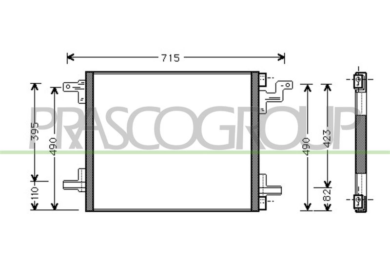 PRASCO Condensatore, Climatizzatore ME820C001
