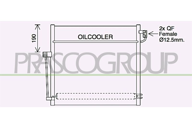 PRASCO Condensatore, Climatizzatore ME828C002