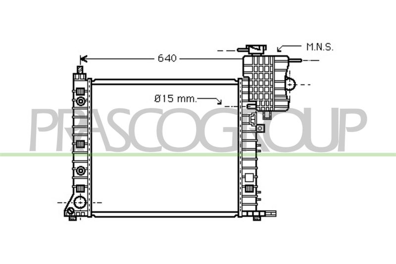PRASCO Radiatore, Raffreddamento motore ME907R006