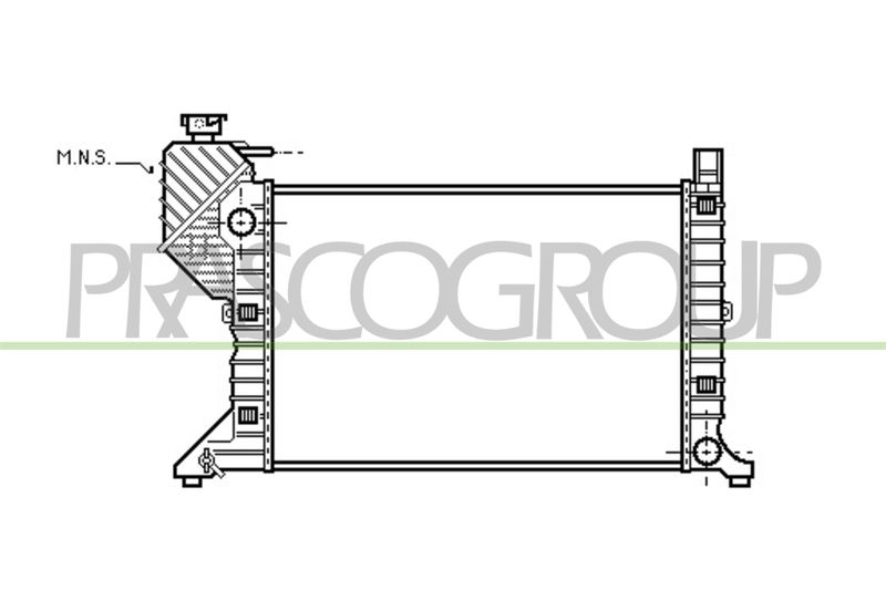 PRASCO Radiatore, Raffreddamento motore ME915R001
