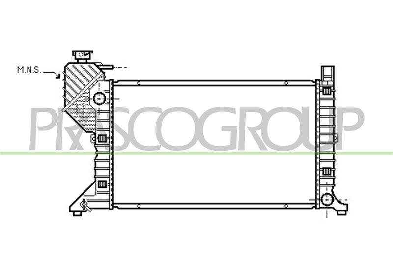PRASCO Radiatore, Raffreddamento motore ME915R003