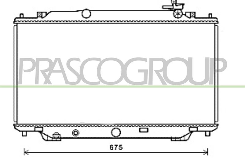 PRASCO Radiatore, Raffreddamento motore MZ332R001