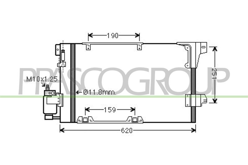 PRASCO Condensatore, Climatizzatore OP017C002