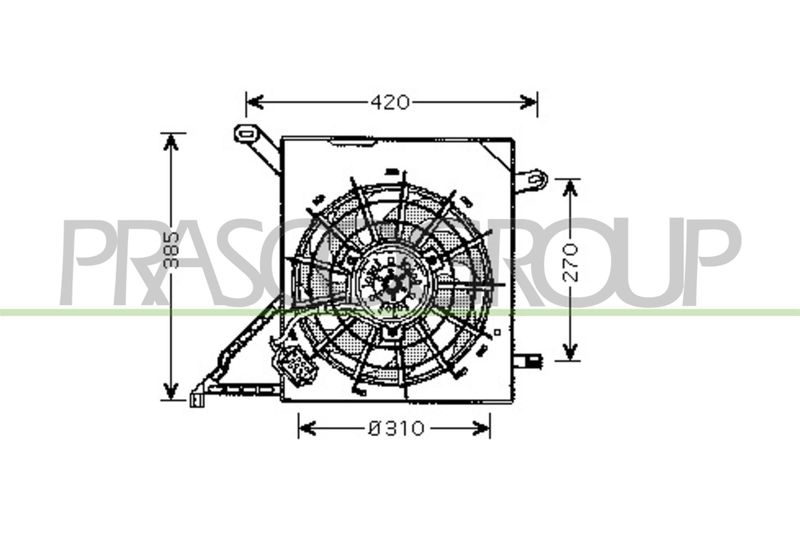 PRASCO Ventola, Raffreddamento motore OP017F004