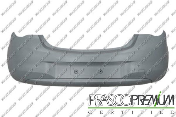 PARAURTI POSTERIORE-CON PRIMER-CON TAPPO COPRI GANCIO-CON FORO SCARICO PICCOLO A SINISTRA-CON TRACCE PER: PDC, PARK ASSIST, SCARICO GRANDE A SINISTRA E CORNICE SCARICO OPEL/VAUXHALL - CORSA E - Mod. 01/15 - 11/19