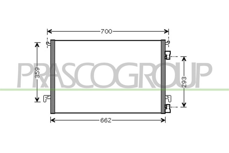 PRASCO Condensatore, Climatizzatore OP056C002