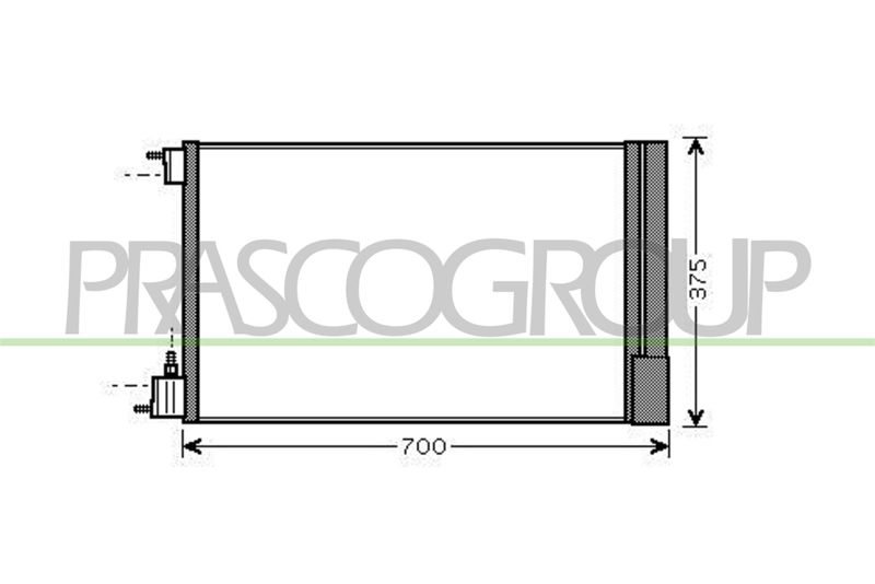 PRASCO Condensatore, Climatizzatore OP060C001