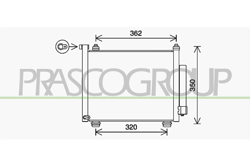 PRASCO Condensatore, Climatizzatore OP304C002