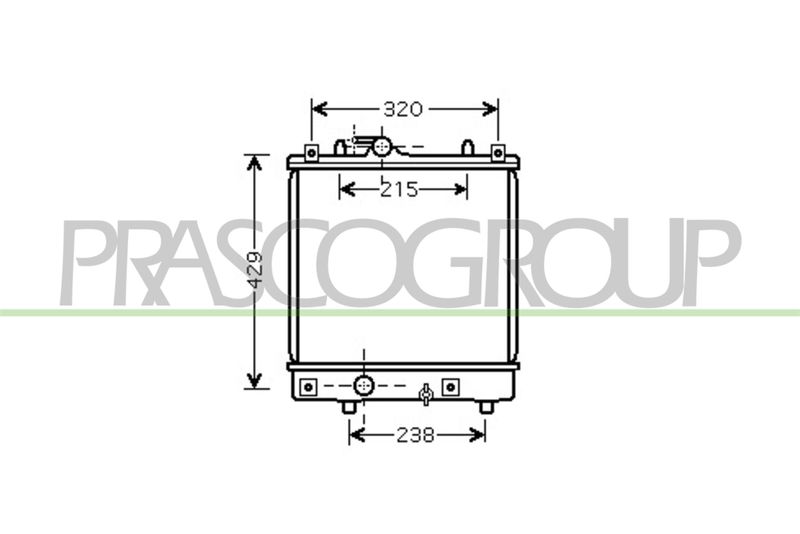 PRASCO Radiatore, Raffreddamento motore OP304R002