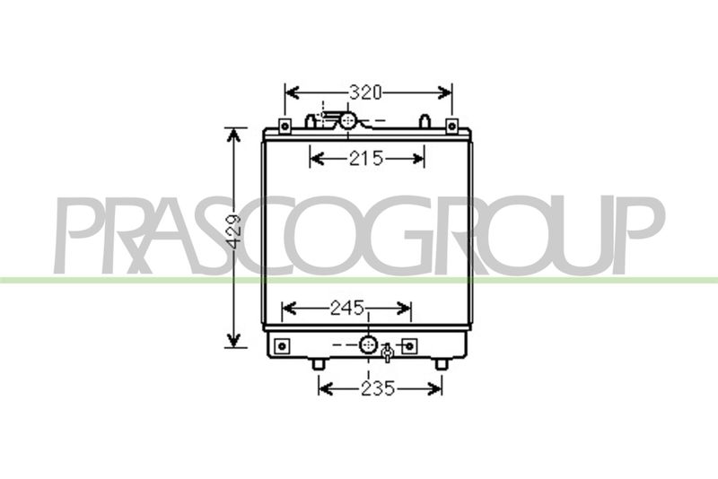 PRASCO Radiatore, Raffreddamento motore OP304R004