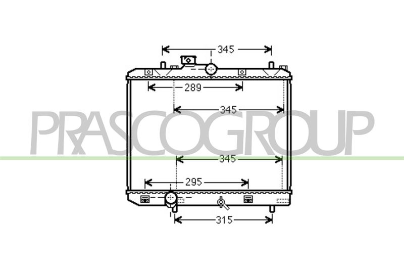 PRASCO Radiatore, Raffreddamento motore OP305R002