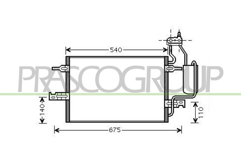 PRASCO Condensatore, Climatizzatore OP350C002