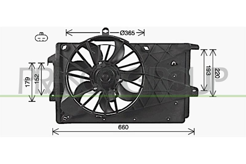 PRASCO Ventola, Raffreddamento motore OP350F001